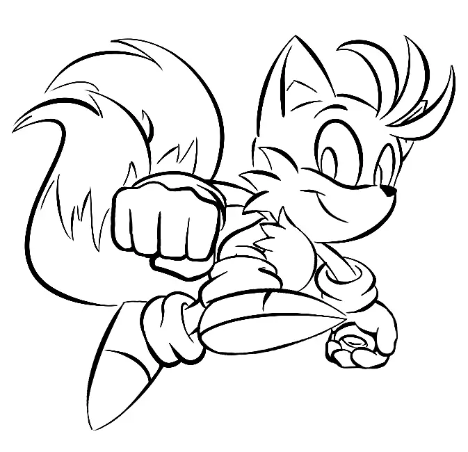 Tails Coloring Pages 46