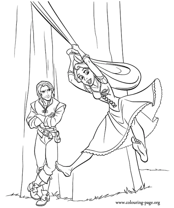 Desenhos de Tangled Para Colorir 1