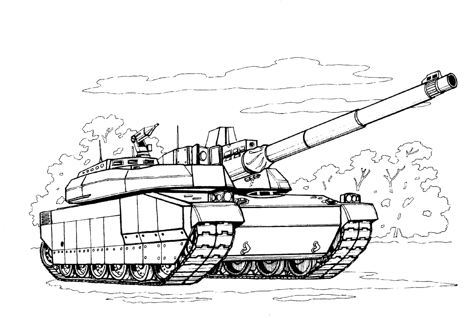 Desenhos de Tanque Do Exercito Para Colorir 10