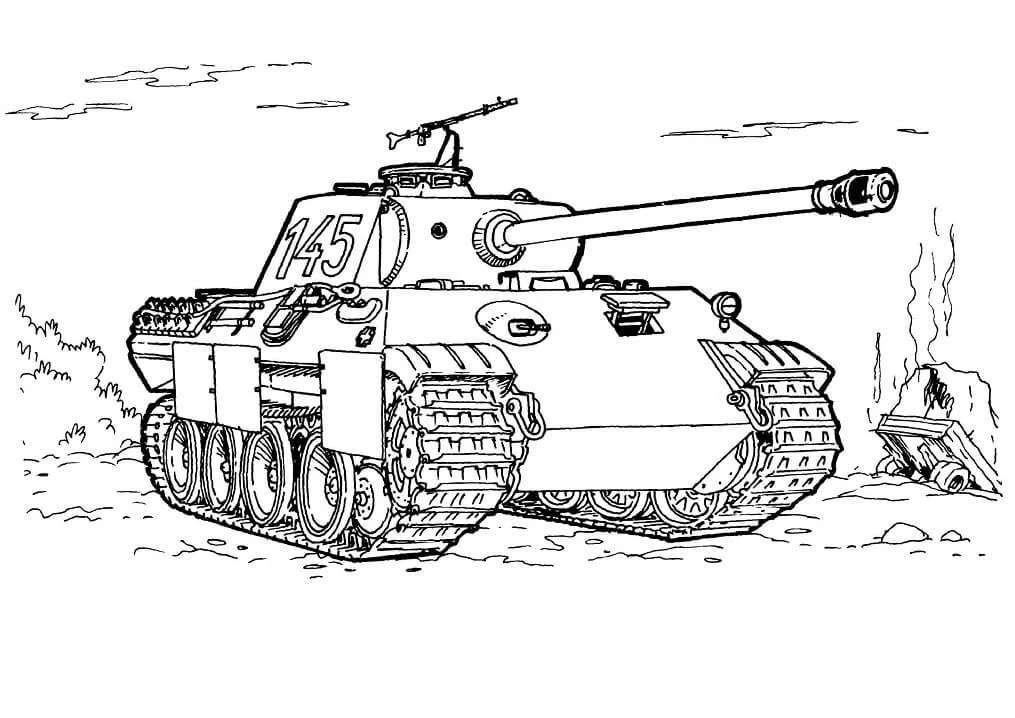 Desenhos de Tanque Do Exercito Para Colorir 20