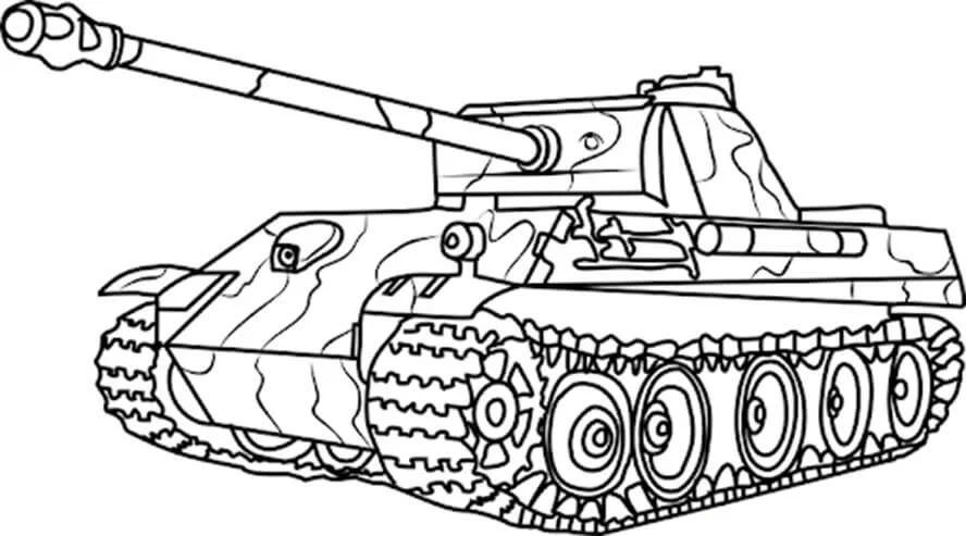 Desenhos de Tanque Do Exercito Para Colorir 9