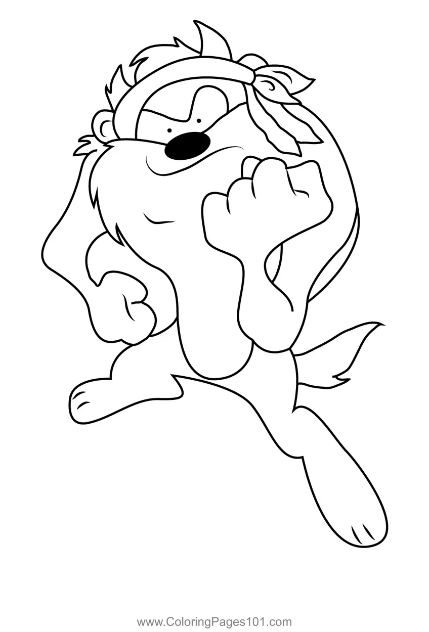 Tasmanian Devil para Colorear 3