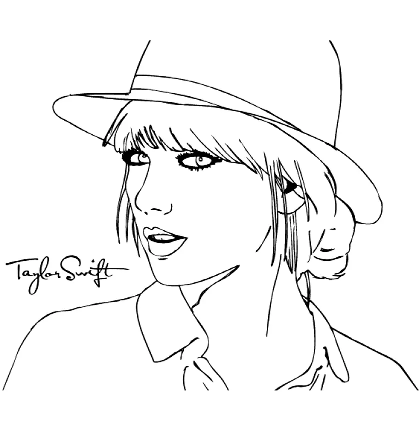 Taylor Swift Ausmalbilder 1