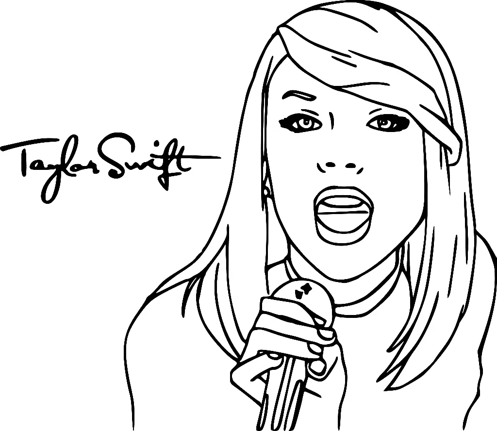 Taylor Swift Ausmalbilder 11