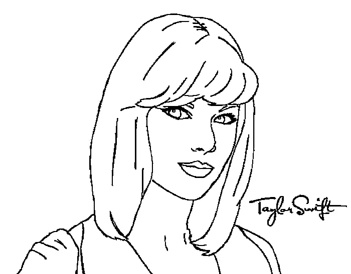 Taylor Swift Ausmalbilder 13
