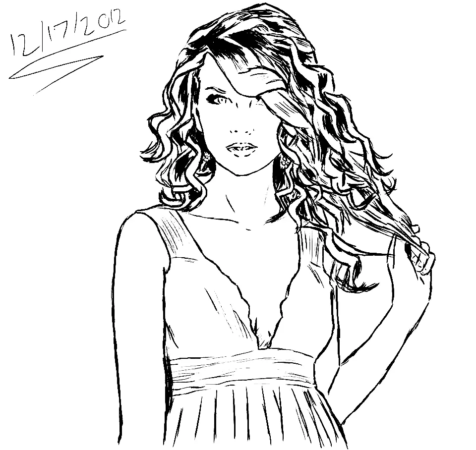 Taylor Swift Ausmalbilder 14