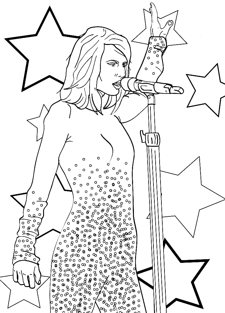 Taylor Swift Ausmalbilder 15