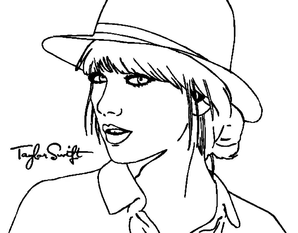 Taylor Swift Ausmalbilder 18