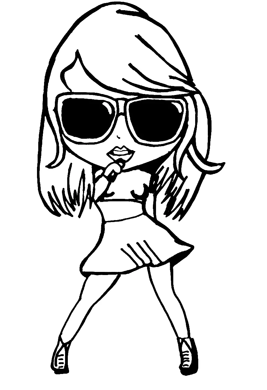 Taylor Swift Ausmalbilder 19