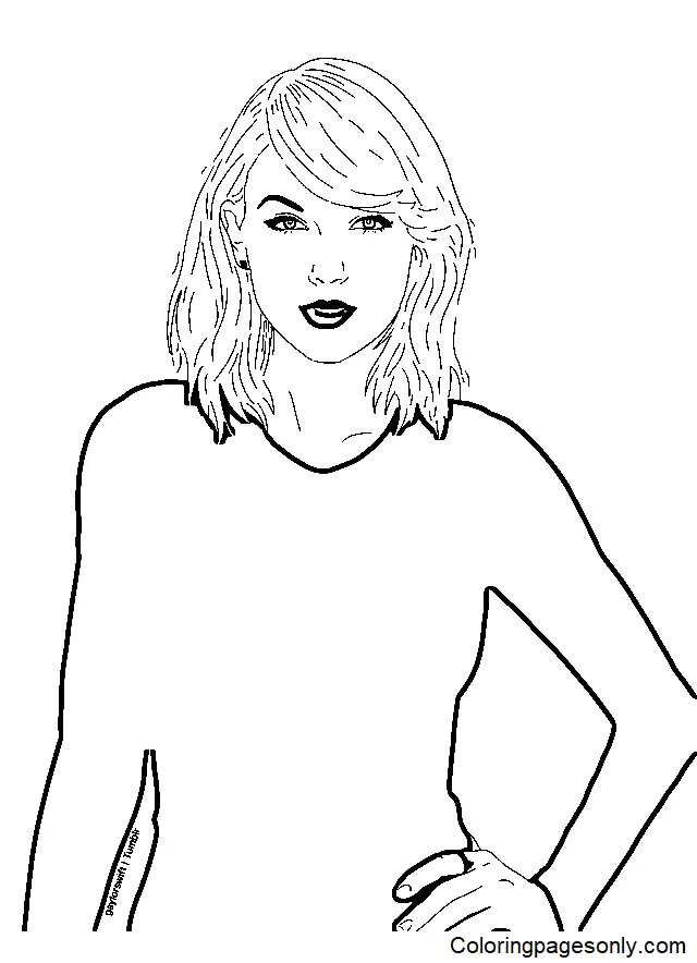Taylor Swift Ausmalbilder 22