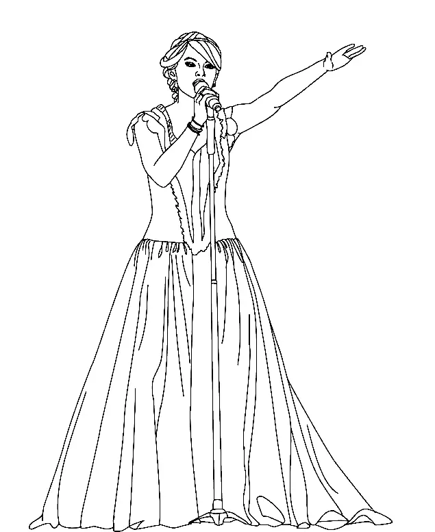 Taylor Swift Ausmalbilder 23