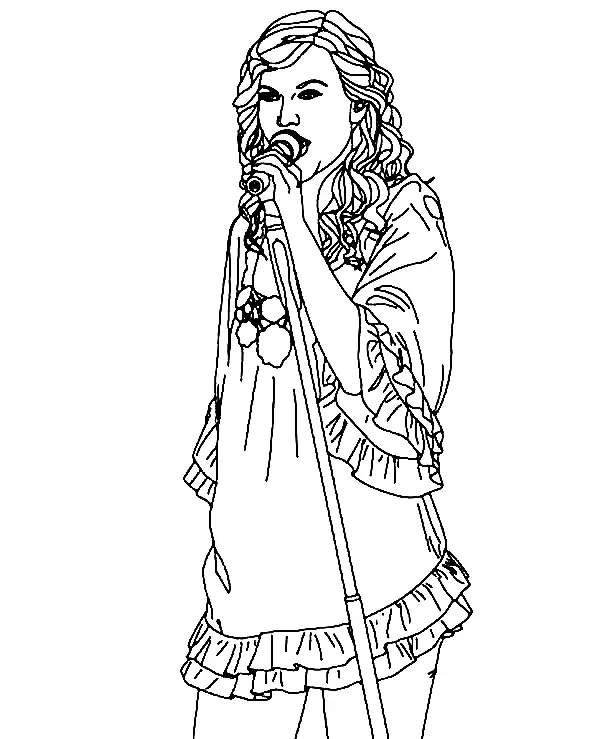 Taylor Swift Ausmalbilder 29