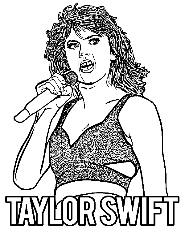 Taylor Swift Ausmalbilder 33