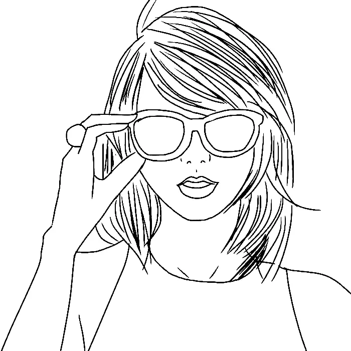 Taylor Swift Ausmalbilder 6