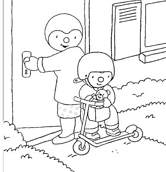 Tchoupi para Colorear 77