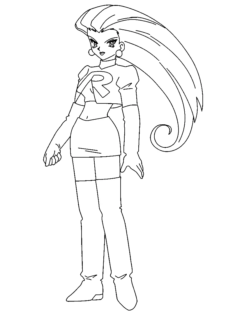 Team Rocket Coloring Pages 12