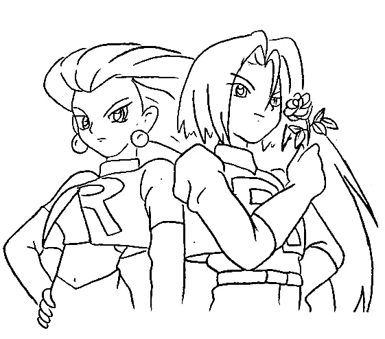 Team Rocket Coloring Pages 17
