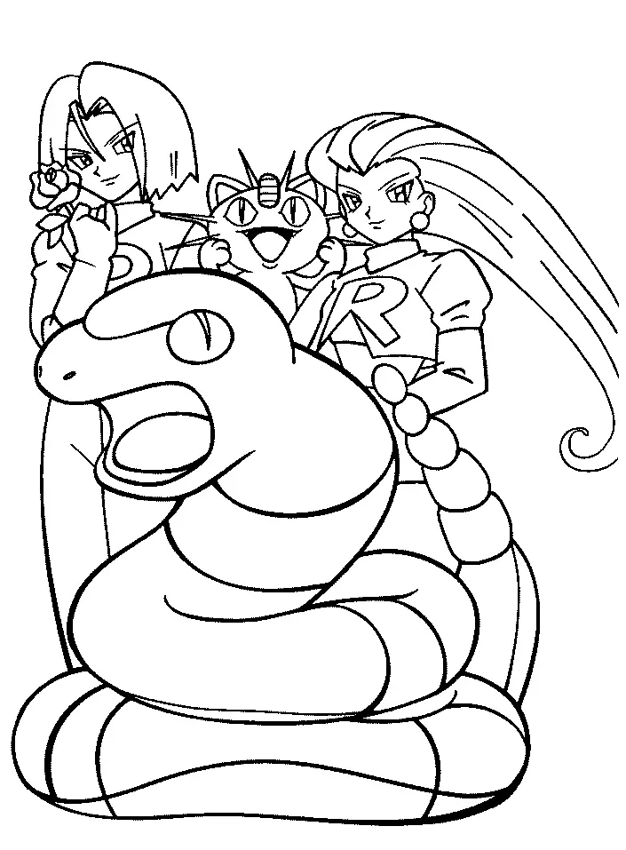 Team Rocket Coloring Pages 20