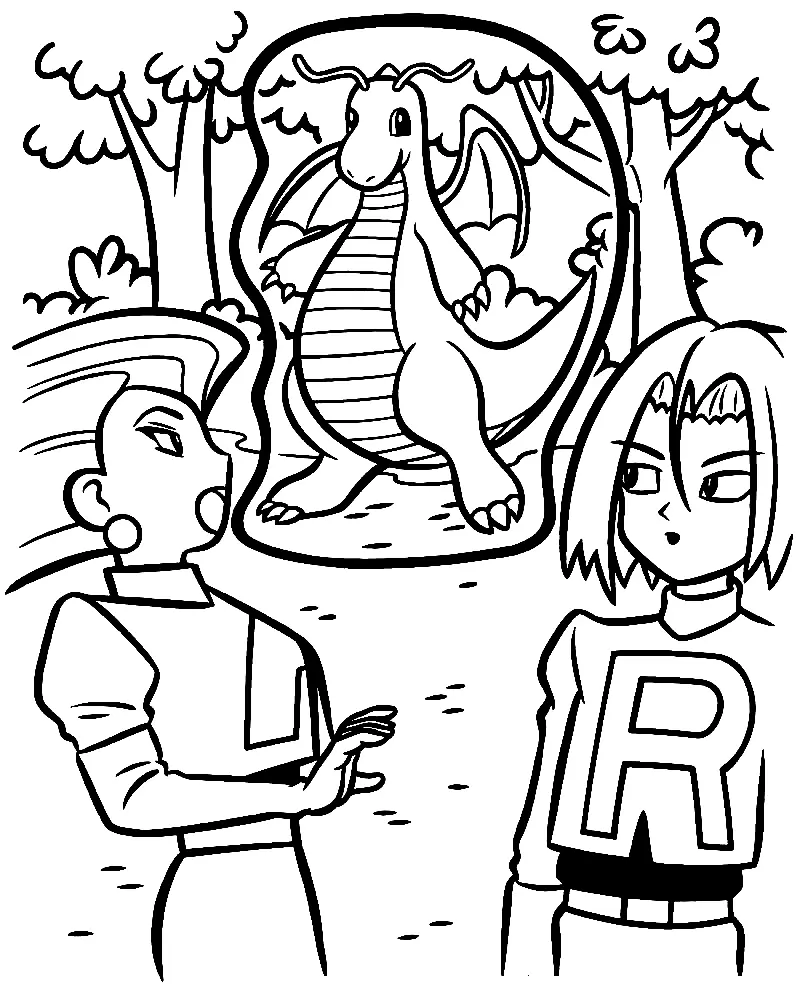 Team Rocket Coloring Pages 21