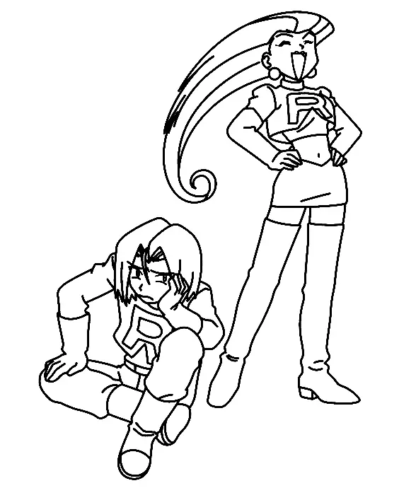 Team Rocket Coloring Pages 27