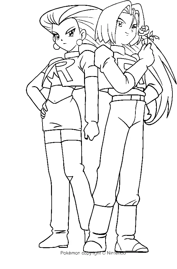 Team Rocket Coloring Pages 32