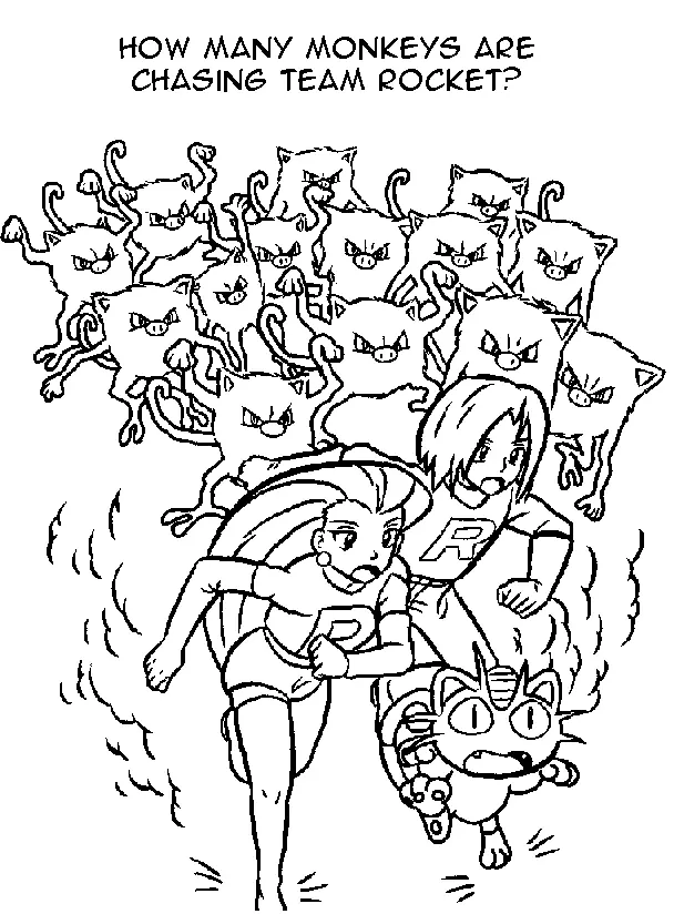 Team Rocket Coloring Pages 34