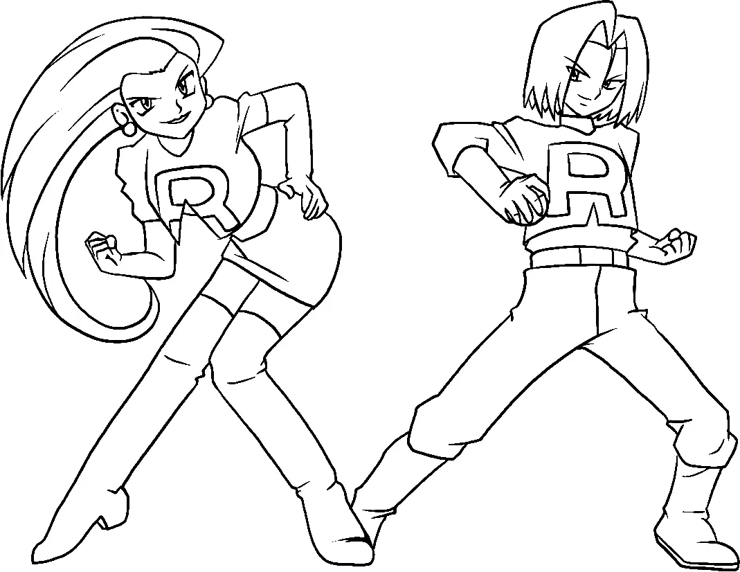 Team Rocket Coloring Pages 35