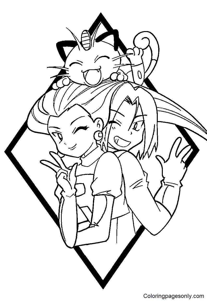 Team Rocket Coloring Pages 5