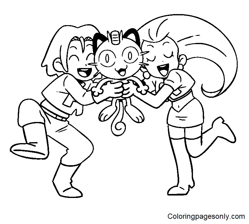 Team Rocket Coloring Pages 6