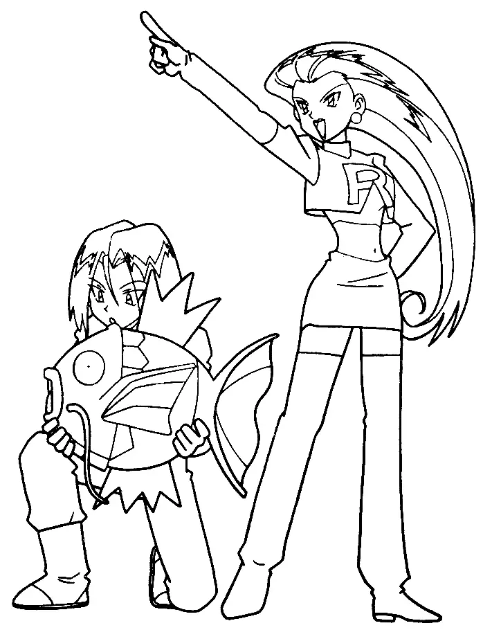 Team Rocket Coloring Pages 7