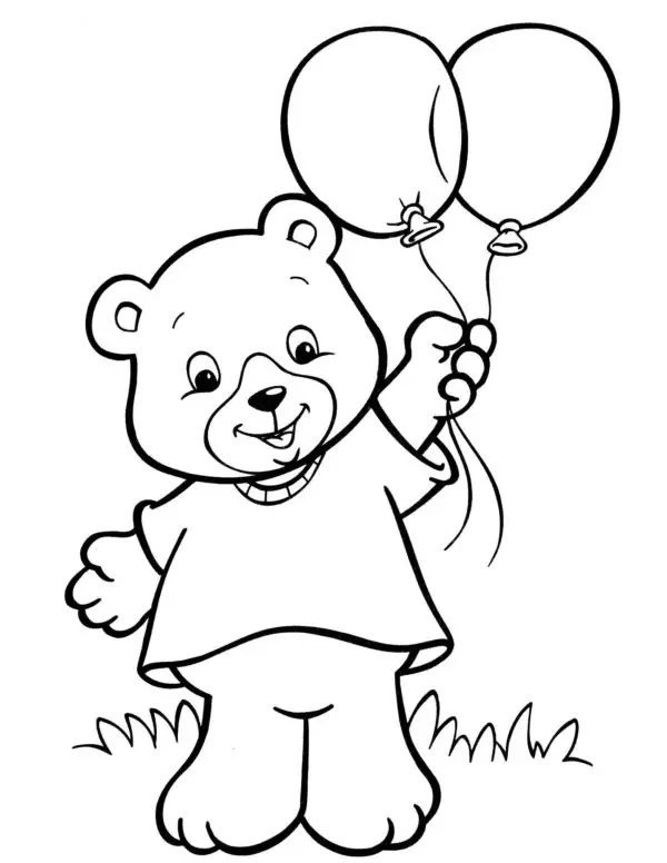 Teddy Bear Ausmalbilder 3