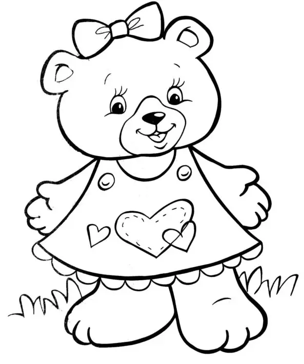 Teddy Bear Ausmalbilder 7