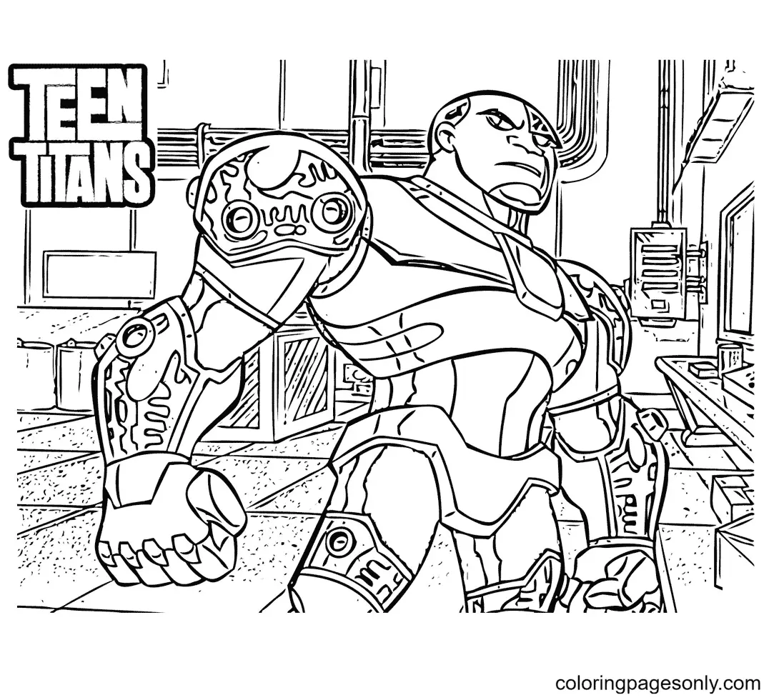 Desenhos de Teen Titans Go Para Colorir 54