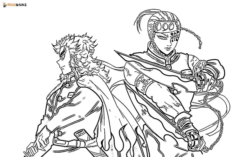 Tengen Uzui Coloring Pages 18