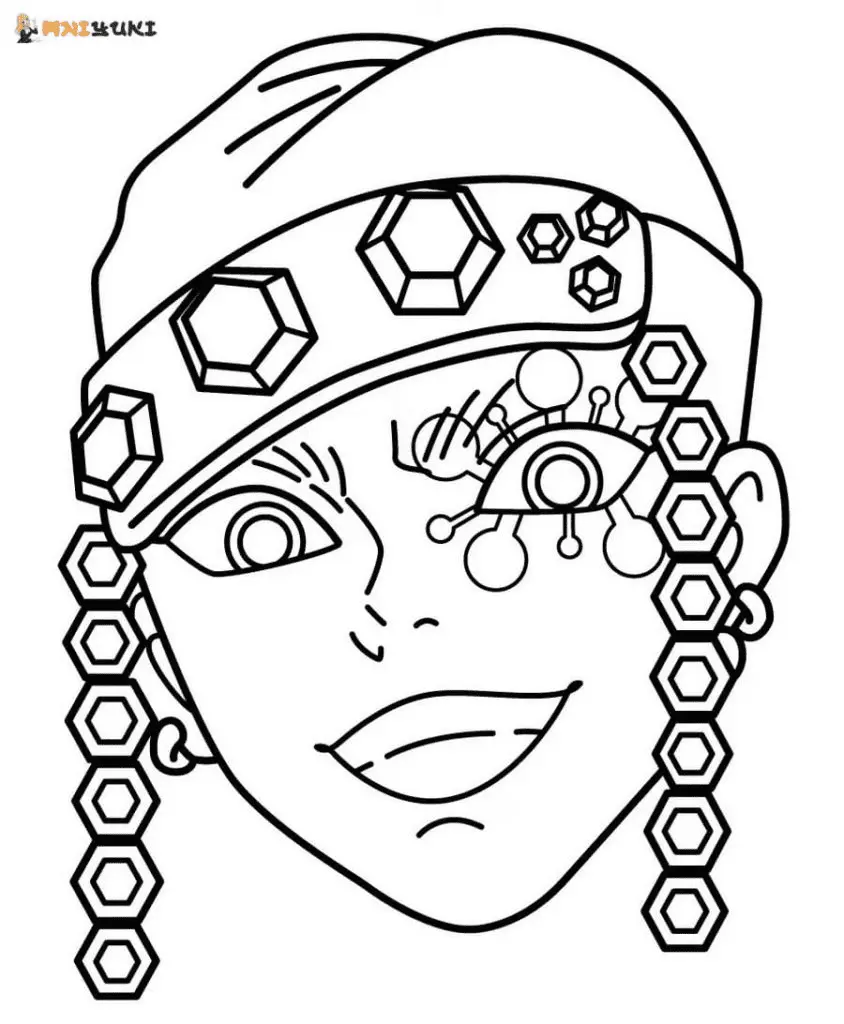Tengen Uzui Coloring Pages 27