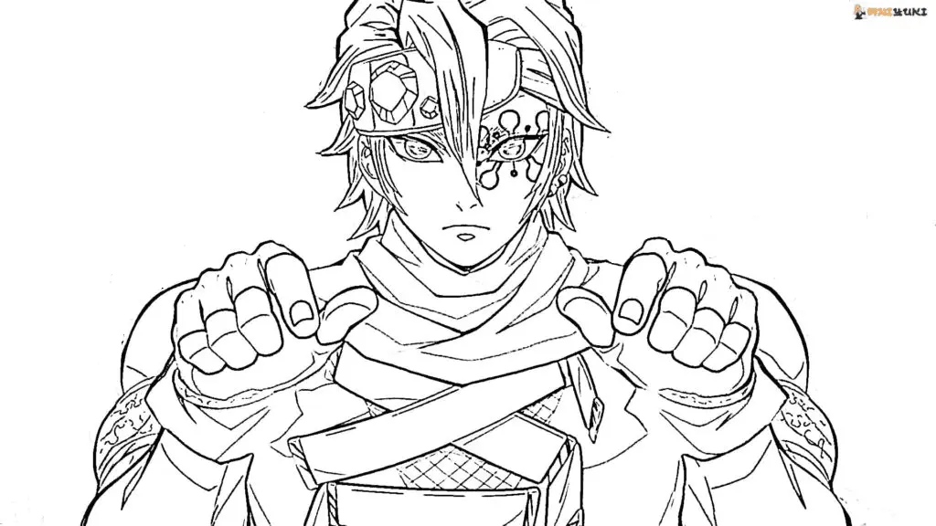 Tengen Uzui Coloring Pages 4