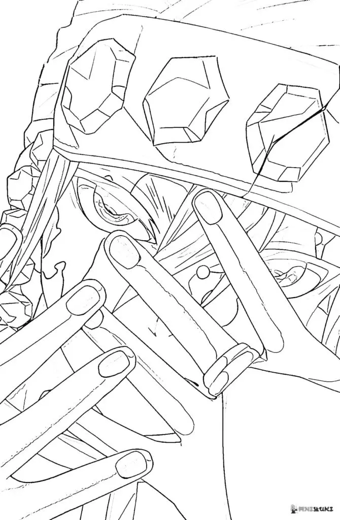 Tengen Uzui Coloring Pages 43