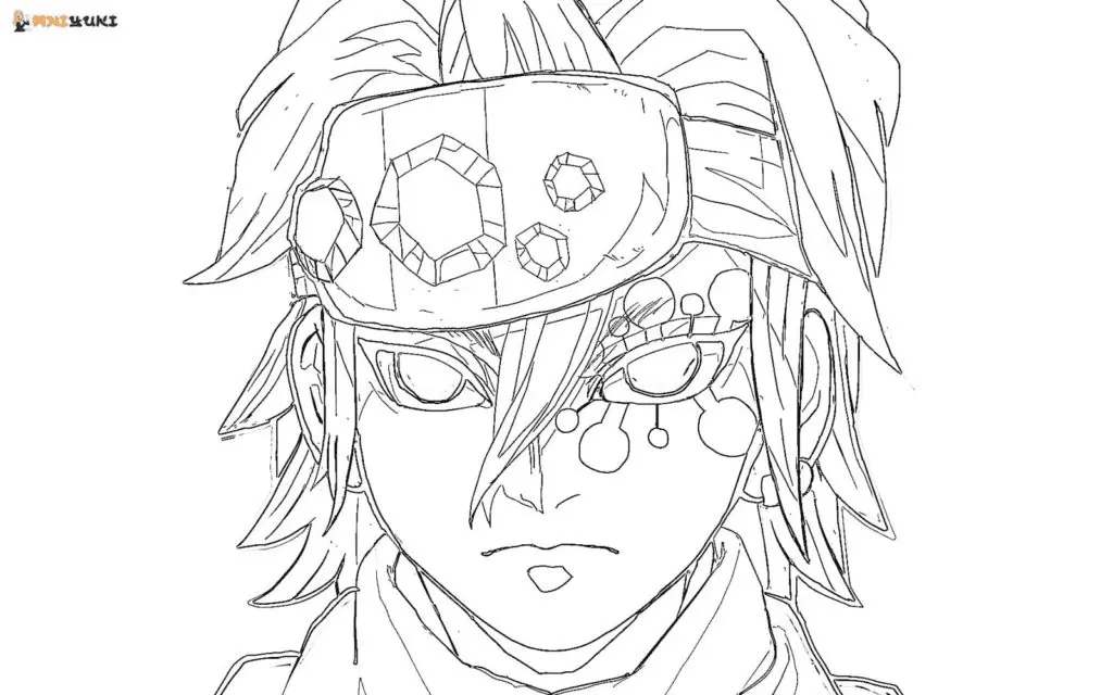 Tengen Uzui Coloring Pages 6