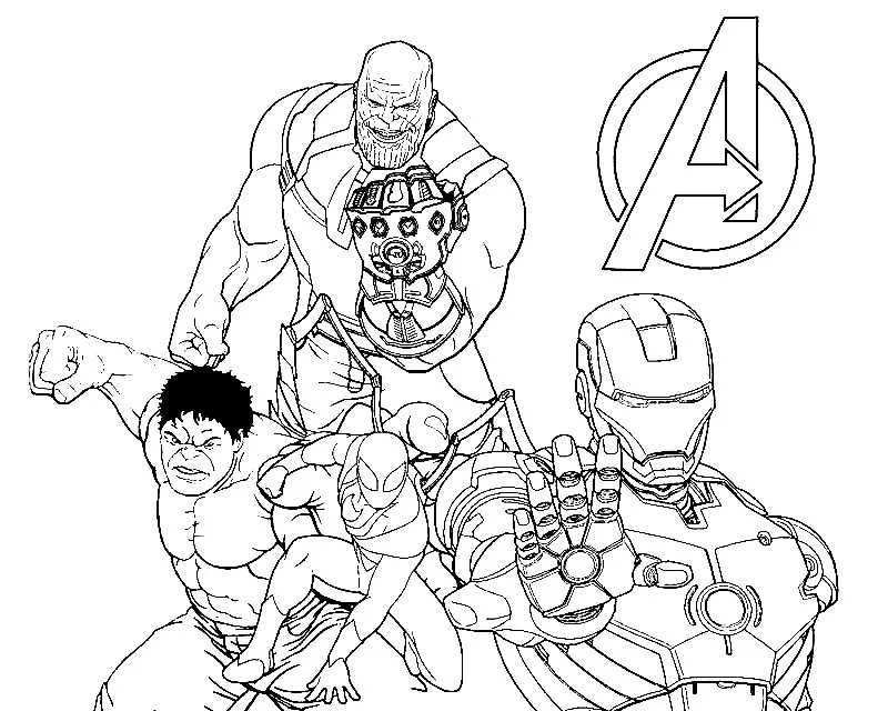 Thanos Ausmalbilder