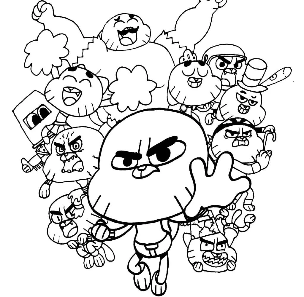 The Amazing World of Gumball Coloring Pages 13