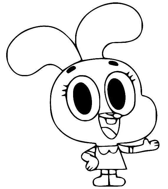The Amazing World of Gumball Coloring Pages 16