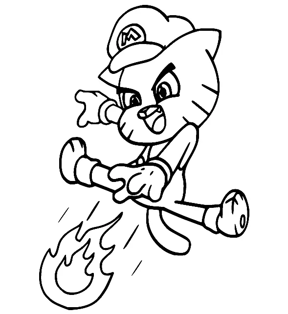 The Amazing World of Gumball Coloring Pages 32