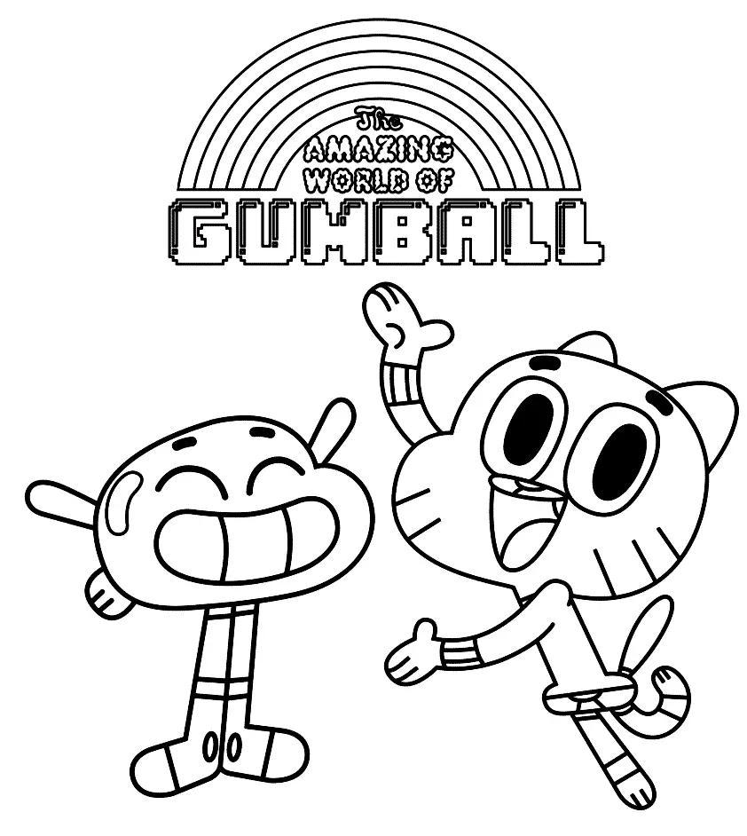 The Amazing World of Gumball Coloring Pages 33