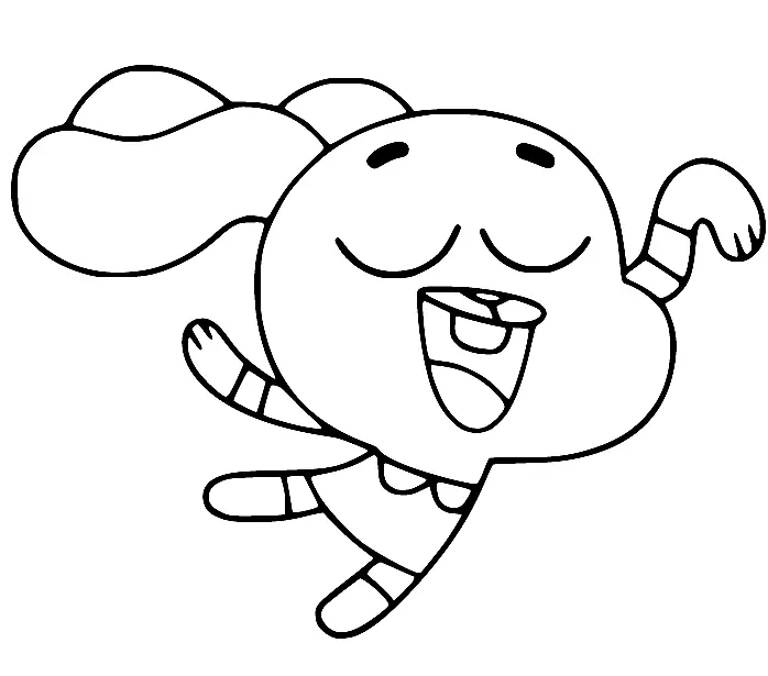 The Amazing World of Gumball Coloring Pages 35