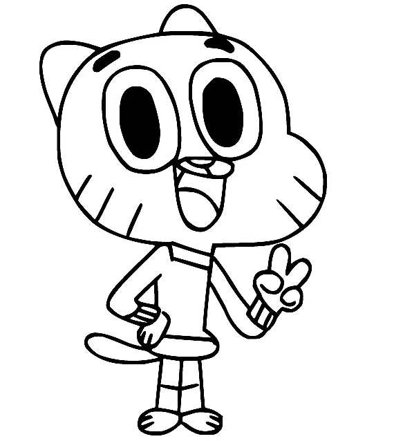 The Amazing World of Gumball Coloring Pages 38