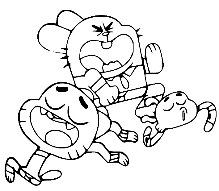 The Amazing World of Gumball Coloring Pages 41