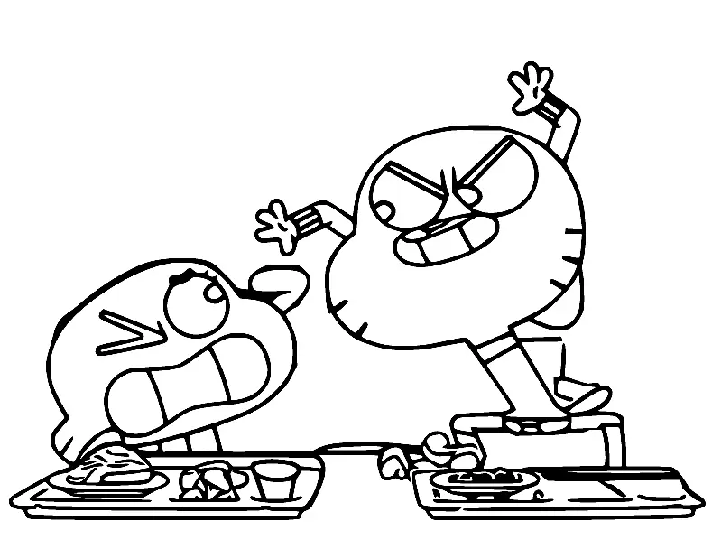 The Amazing World of Gumball Coloring Pages 44