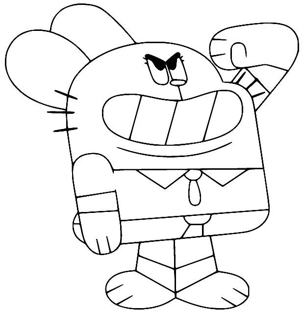The Amazing World of Gumball Coloring Pages 46