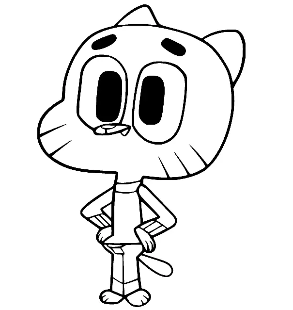 The Amazing World of Gumball Coloring Pages 49