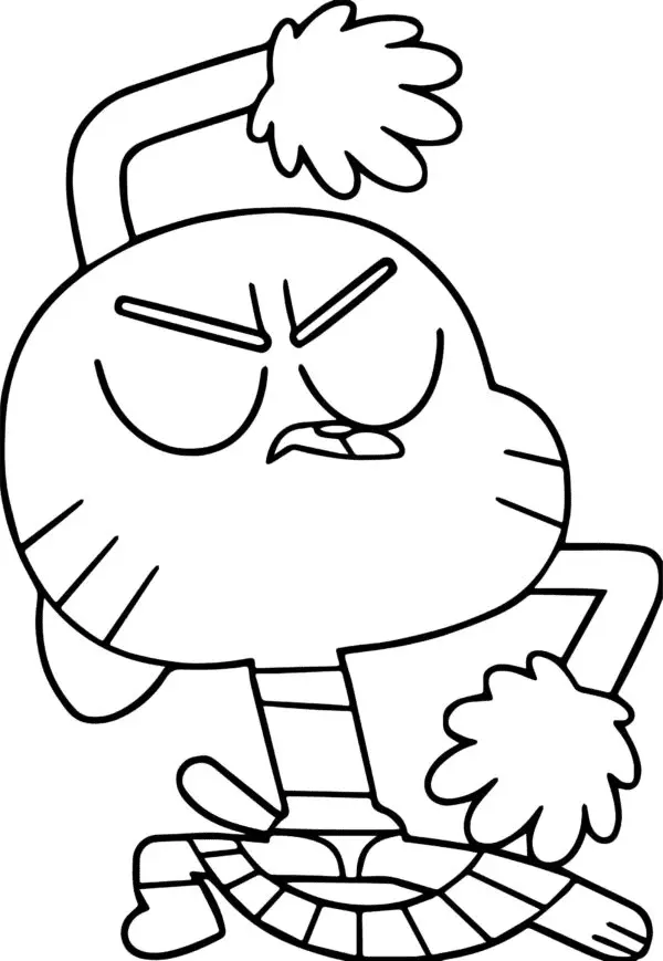 The Amazing World of Gumball Coloring Pages 55
